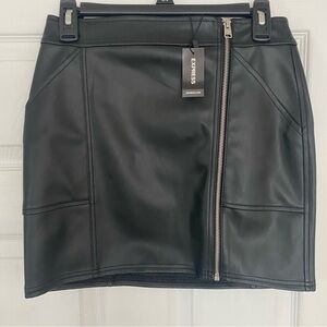 Never Worn! Express Black Faux Leather Skirt